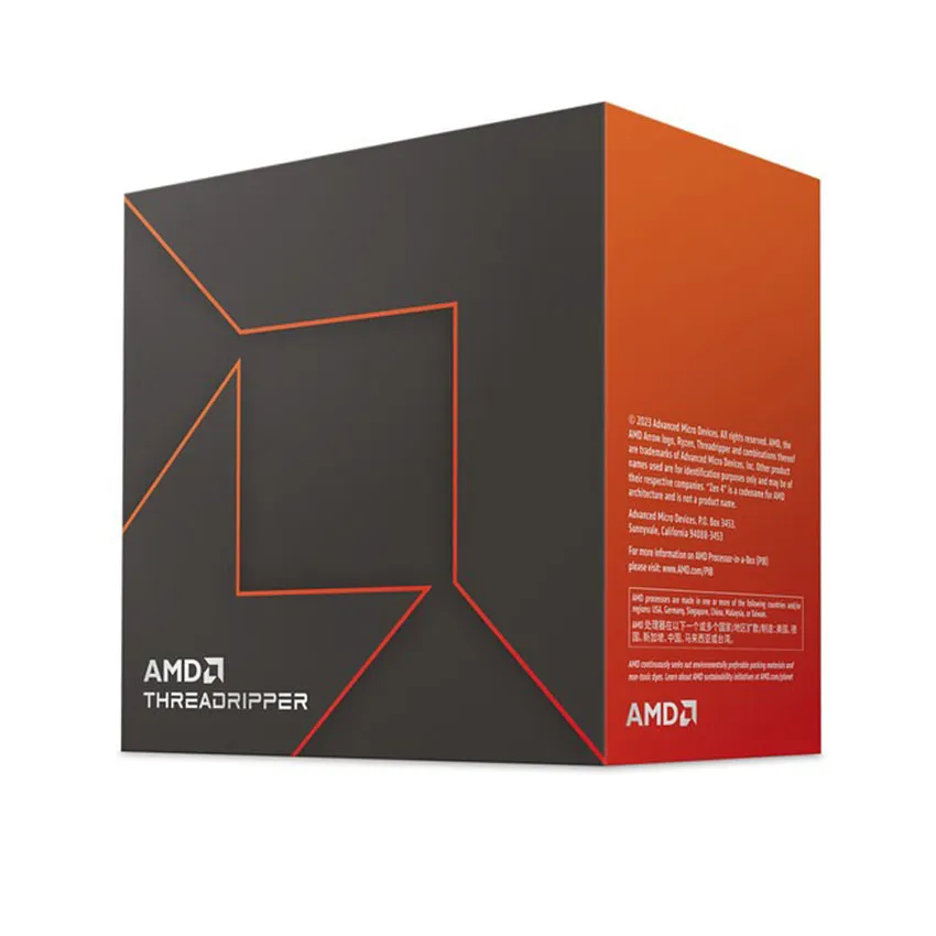 CPU AMD Ryzen Threadripper 7970X (4.0hz up to 5.3Ghz/160MB/32 cores 64 threads/350W/Socket sTR5)